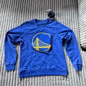 Women's Antigua Royal Golden State Warriors Pullover Sweatshirt NWT
